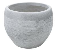 Beliani Plant Pot Zakros Ceramic 38 Cm White