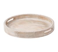 Beliani Serving Tray Damanhur Mango Wood Light Brown