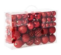 Set of 100 Baubles VANERN Red