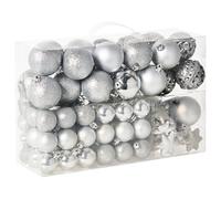 Beliani Set Of 102 Baubles Bandak Silver
