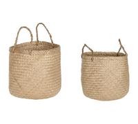 Set of 2 Baskets HALONG Seagrass Natural