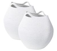 Beliani Set Of 2 Baskets Panjgur Cotton White