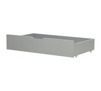 Set of 2 Bed Storage Drawers Pine Wood RUMILLY Grey