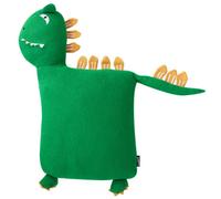 Beliani Set Of 2 Decorative Cushions Dinos Cotton 45 X 45 Cm Green Dinosaur