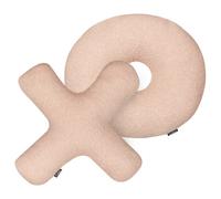 Set of 2 Decorative Cushions HESPERIS Boucle Pastel Pink Solid