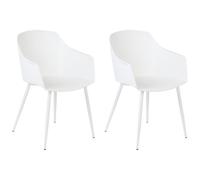 Set of 2 Dining Chairs FONDA White