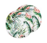 Beliani Set Of 2 Outdoor Cushions Ellera Animal Pattern 40 X 40 Cm Green