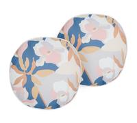 Beliani Set Of 2 Outdoor Cushions Verezzi Floral Pattern 40 X 40 Cm Multicolour