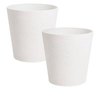 Set of 2 Plant Pots ARMERIA 50 cm White