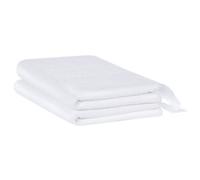 Beliani Set Of 2 Towels Atiu Terry Cotton White