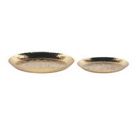 Beliani Set Of 2 Trinket Dishes Sadane Metal Gold