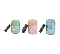 Beliani Set Of 3 Scented Candles Fruity Bloom Soy Wax Fresh Notes Floral Notes