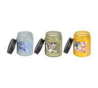 Set of 3 Scented Candles FRUITY BLOOM Soy Wax Fresh Notes Floral Notes