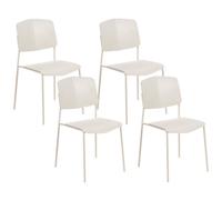 Beliani Set Of 4 Dining Chairs Astoria Beige
