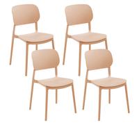 Set of 4 Garden Chairs TUPIZA Beige