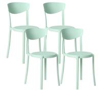 Set of 4 Garden Chairs VIESTE Mint Green