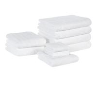 Set of 9 Towels MITIARO Terry Cotton White