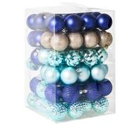 Set of 96 Baubles PIELINEN Blue
