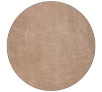 Shaggy Rug DEMRE Dark Beige ø 140 cm