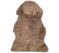 Beliani Sheepskin Rug ULURU Brown 65x110 cm