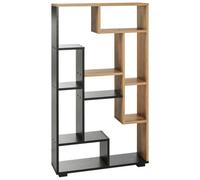 Shelving Unit ALMA 122 cm Brown/ Black