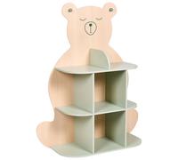 Shelving Unit ELWOOD 108 cm Light Brown/ Green