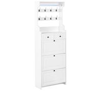 Beliani Shoe Storage Cabinet Dalhousie White