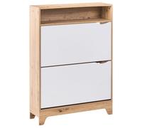 Beliani Shoe Storage Cabinet Gatton Light Brown