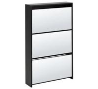 Beliani Shoe Storage Cabinet Midfield With Storage Black