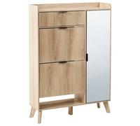 Shoe Storage Cabinet MOONIE Light Brown