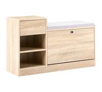Shoe Storage Cabinet REGINA Light Brown