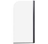 Shower Bath Screen LAPAN 1400 x 700 mm Black
