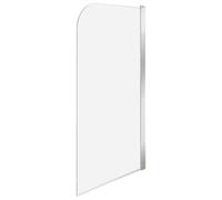 Shower Bath Screen LAPAN 1400 x 700 mm Silver