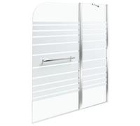 Beliani Shower Bath Screen Tuapi 1400 X 1000 mm Silver