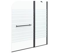 Beliani Shower Bath Screen Tuapi 1400 X 1200 mm Black