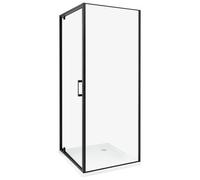Beliani Shower Enclosure Darli 700 X 700 X 1850 mm Black