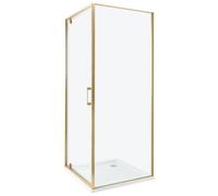 Beliani Shower Enclosure Darli 700 X 700 X 1850 mm Gold