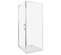 Beliani Shower Enclosure Darli 700 X 700 X 1850 mm Silver