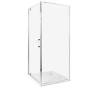 Beliani Shower Enclosure Darli 800 X 800 X 1850 mm Silver
