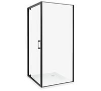 Beliani Shower Enclosure Darli 900 X 900 X 1850 mm Black