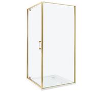 Shower Enclosure 90 x 90 x 185 cm Gold DARLI
