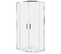 Shower Enclosure JUKATAN 800 x 800 x 1850 mm Silver