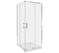 Beliani Shower Enclosure Tela 800 X 800 X 1850 mm Silver