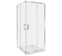 Beliani Shower Enclosure Tela 900 X 900 X 1850 mm Silver