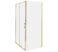 Shower Enclosure YORO 800 x 1000 x 1850 mm Gold