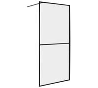 Beliani Shower Screen Aculeo 900 X 1950 mm Black