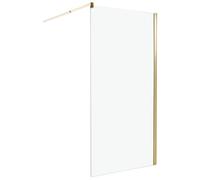 Shower Screen 100 x 190 cm Gold AHAUS