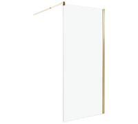 Beliani Shower Screen Ahaus 900 X 1900 mm Gold