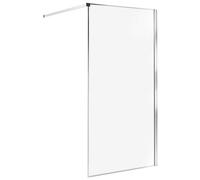 Beliani Shower Screen Waspam 1000 X 1900 mm Silver