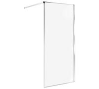 Beliani Shower Screen Waspam 900 X 1900 mm Silver
